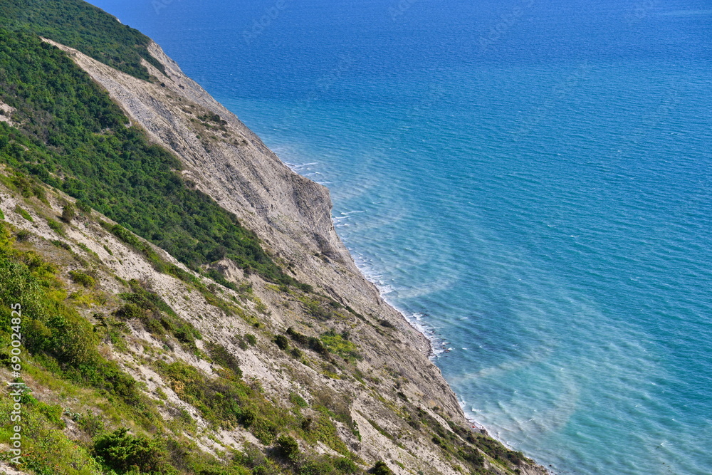 Sheer mountain slopes to the Black Sea coast in Anapa