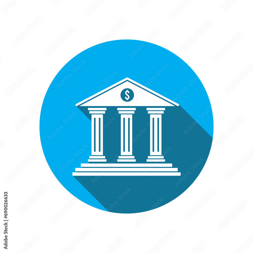 bank building icon vector bank building icon vector