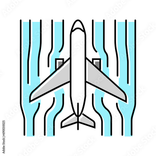 aerodynamics aeronautical engineer color icon vector. aerodynamics aeronautical engineer sign. isolated symbol illustration