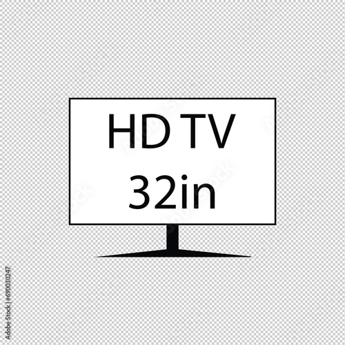 4K TV flat screen lcd or oled, plasma, realistic illustration, White blank monitor mockup. wide flatscreen monitor mockup
