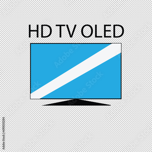 4K TV flat screen lcd or oled, plasma, realistic illustration, White blank monitor mockup. wide flatscreen monitor mockup