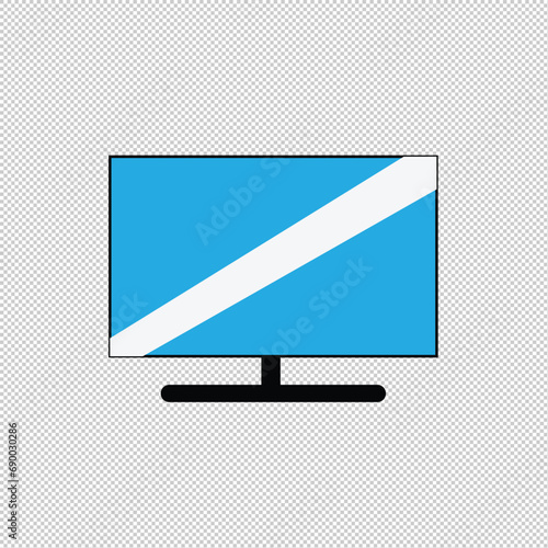 4K TV flat screen lcd or oled, plasma, realistic illustration, White blank monitor mockup. wide flatscreen monitor mockup