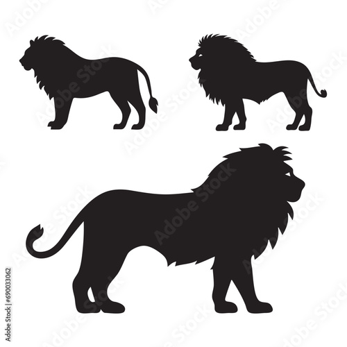 Lion silhouette vector