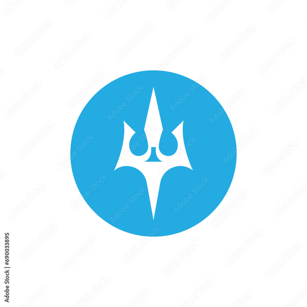 Trident logo vector template symbol element design Trident logo vector template symbol element design