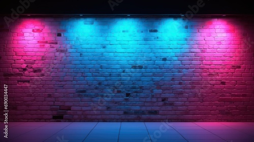 Neon wall texture background colorful spot light 