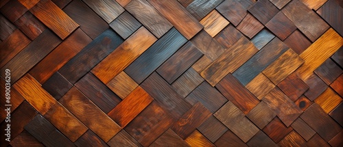 Combination of patterned wood surface. photo