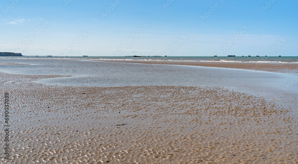 Gold beach near Arromanches-les-Bains