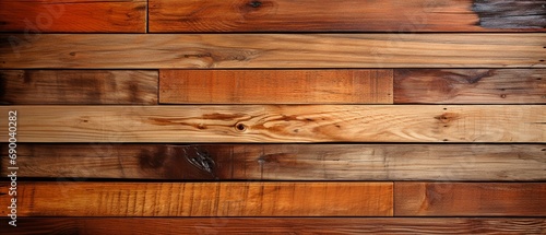 Wooden planks. Textured background with natural wood lather arrangement and pattern . photo