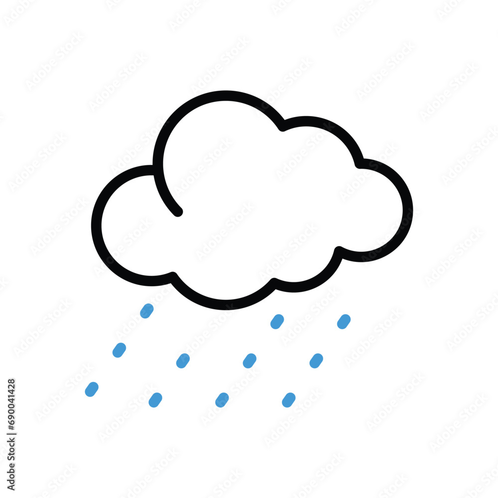 Rain Icon vector stock illustration