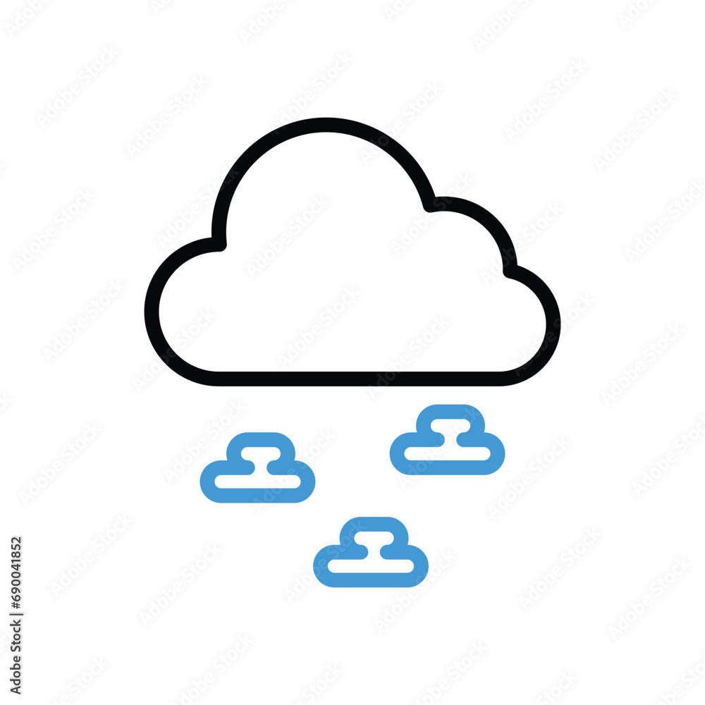 Fog Icon vector stock illustration Fog Icon vector stock illustration
