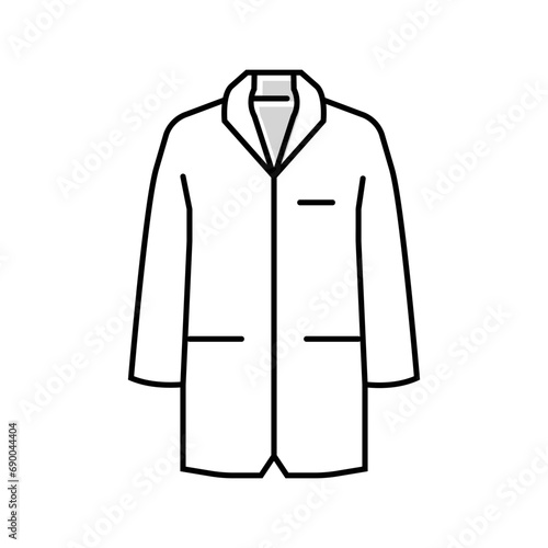 lab coat engineer color icon vector. lab coat engineer sign. isolated symbol illustration © vectorwin