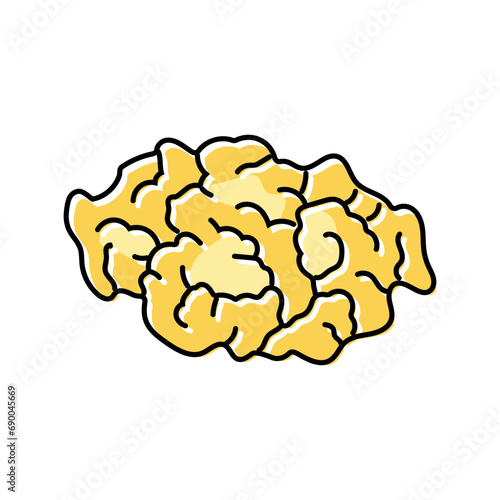 egg scramble color icon vector. egg scramble sign. isolated symbol illustration