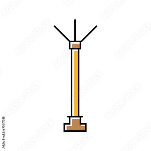 lightning rod electrical engineer color icon vector. lightning rod electrical engineer sign. isolated symbol illustration