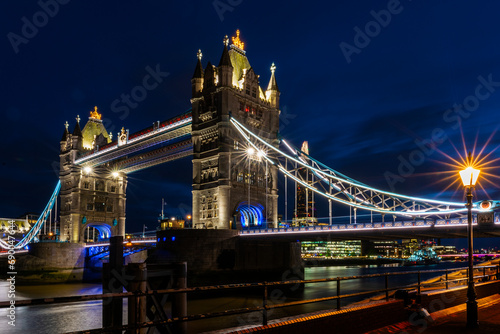 The capital of the United Kingdom, London city, city Lights by night