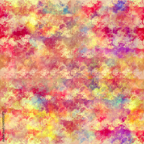 Watercolor effect Modern abstract blurred painted layered seamless background © Olga