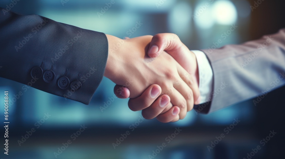 Business person handshake for agreement and success Business person handshake for agreement and success