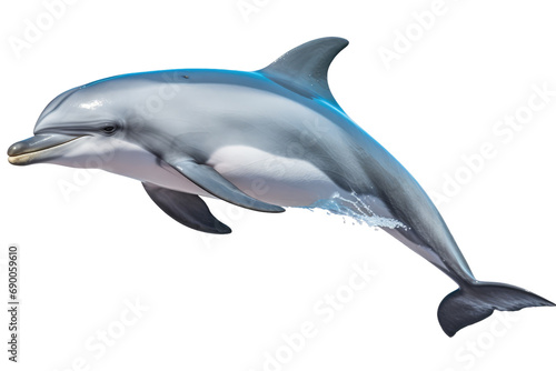 Coastal Wonders: The Allure of Hector's Dolphin isolated on transparent background