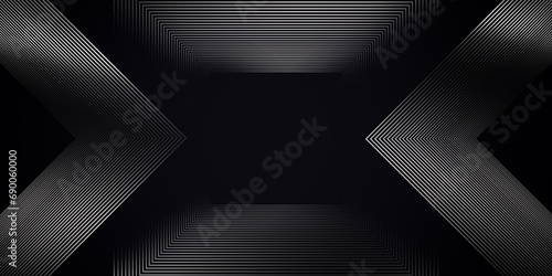Abstract modern minimal grey triangle geometric background. Metal texture simple geometric shape banner