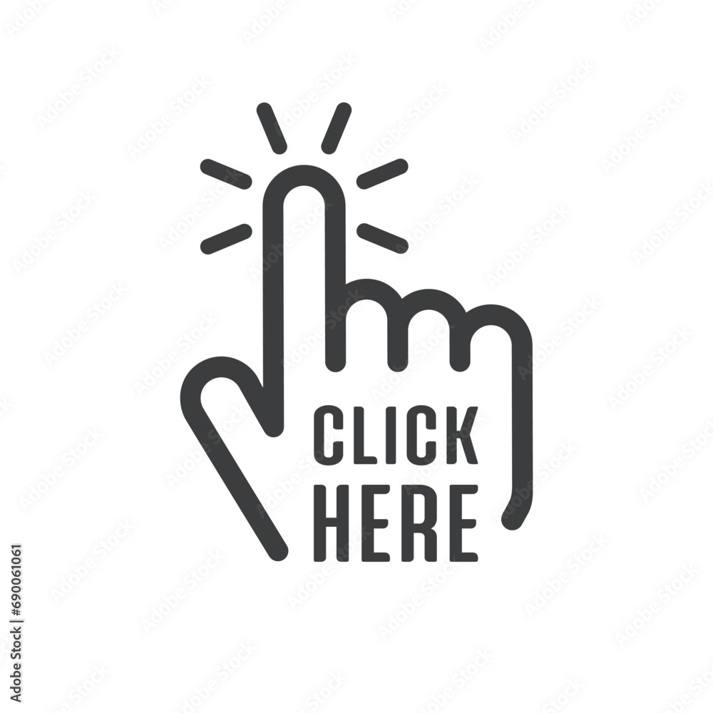 Click here the button. Click here the button.