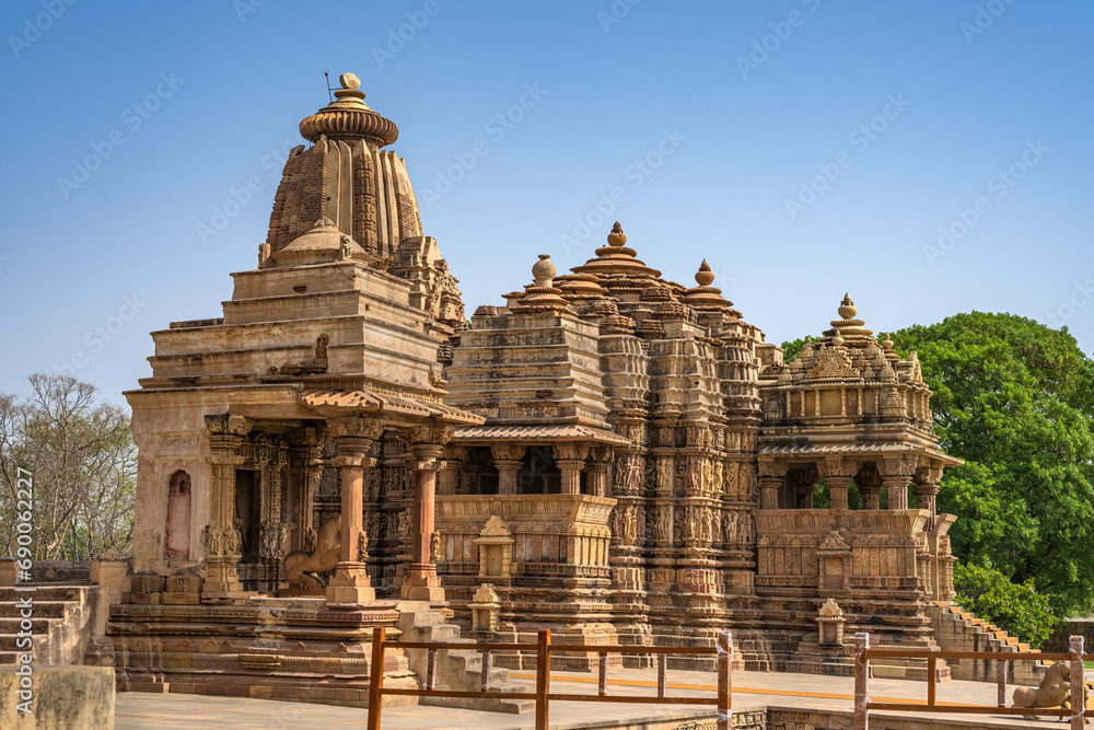 The Khajuraho Group of Monuments are a group of Hindu and Jain temples Khajuraho Temple, popular worldwide for its outstanding temples designs and erotic sculpture. It is a UNESCO world Heritage site.