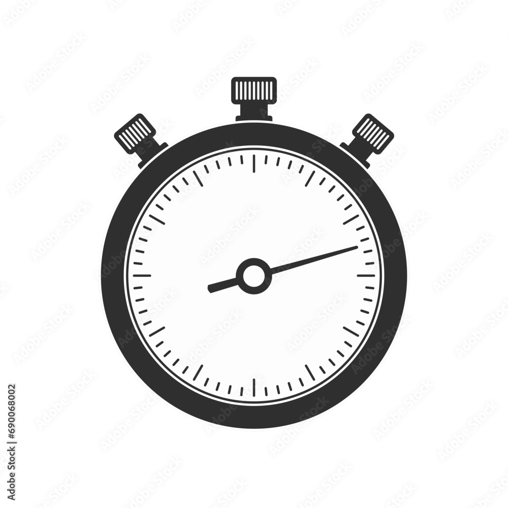 Stopwatch vector icon. Stopwatch vector icon.
