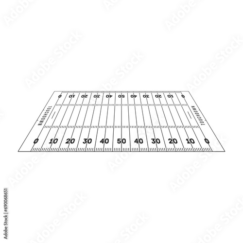 American football field background.