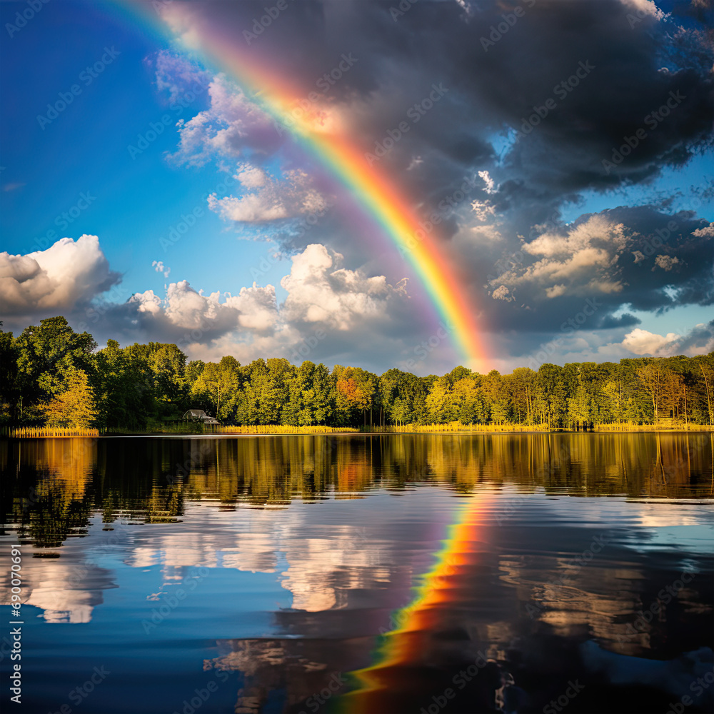 the vibrant colors of a double rainbow the vibrant colors of a double rainbow