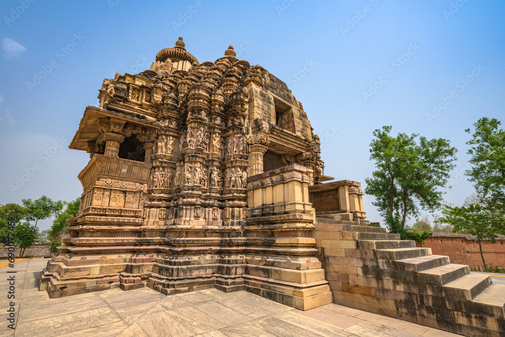 he Khajuraho Group of Monuments are a group of Hindu and Jain temples in Chhatarpur district, Madhya Pradesh, India. its an a UNESCO World Heritage Site.