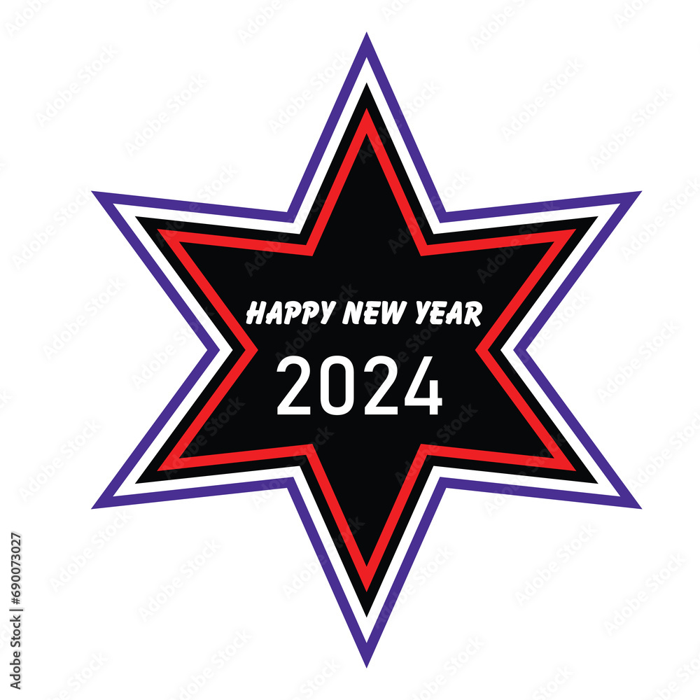 star design happy new year 2024 star design happy new year 2024