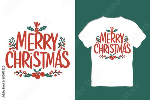 Christmas T-Shirt Design photo