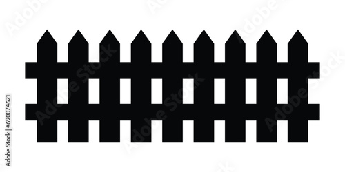 Black flat barrier design vector