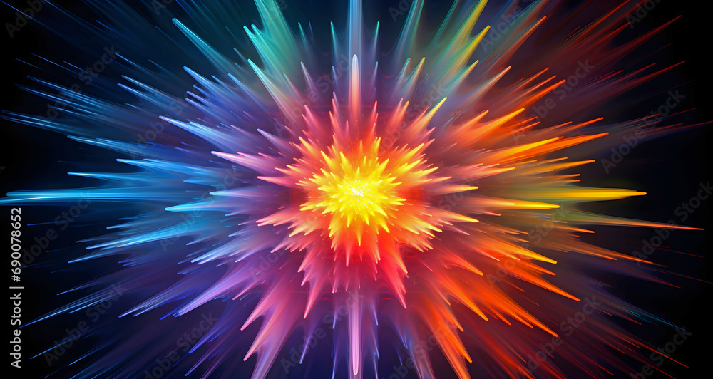 abstract background star burst, ai generated. abstract background star burst, ai generated.