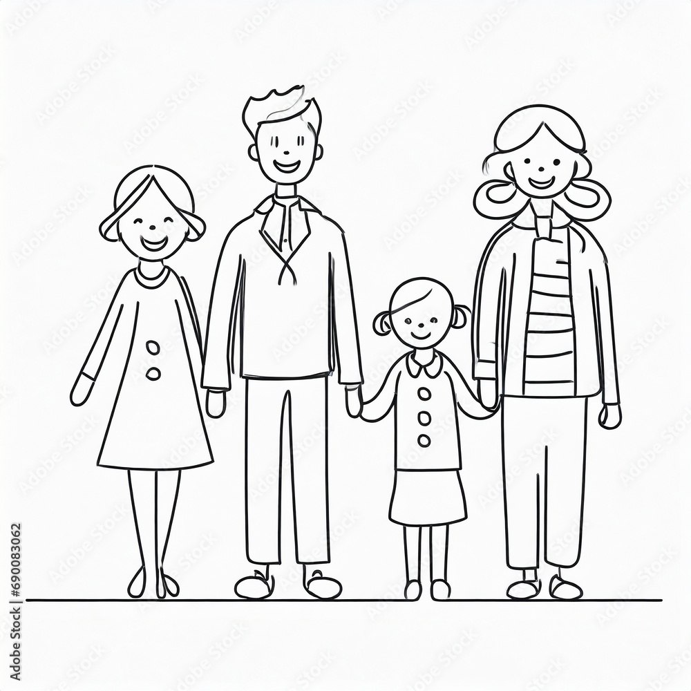 Illustration of the concept of Family Illustration of the concept of Family