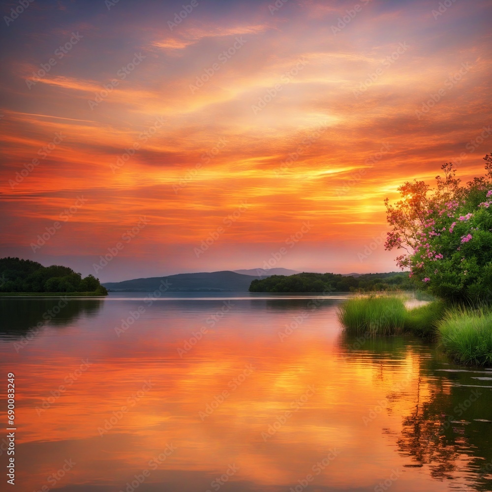 a magical and incredible panorama in nature - sunset hour a magical and incredible panorama in nature - sunset hour