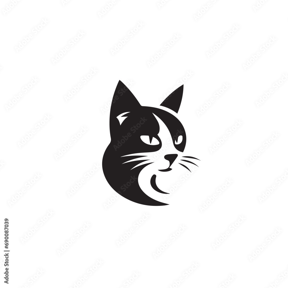 Cat in cartoon, doodle style. Isolated 2d vector illustration in logo, icon, sketch style, Eps 10, black and white. AI Generative Cat in cartoon, doodle style. Isolated 2d vector illustration in logo, icon, sketch style, Eps 10, black and white. AI Generative