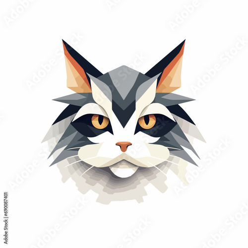 Fototapeta Naklejka Na Ścianę i Meble -  Cat in cartoon, doodle style. Isolated 2d vector illustration in logo, icon, sketch style, Eps 10. AI Generative