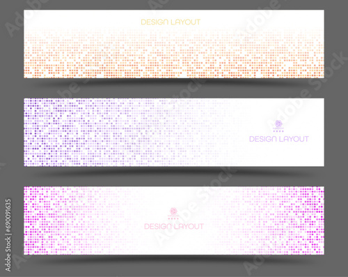 Abstract geometric pattern. A set of backgrounds for websites, apps and social networks. Template for creative and creative design, interior, paintings, screensavers and posters