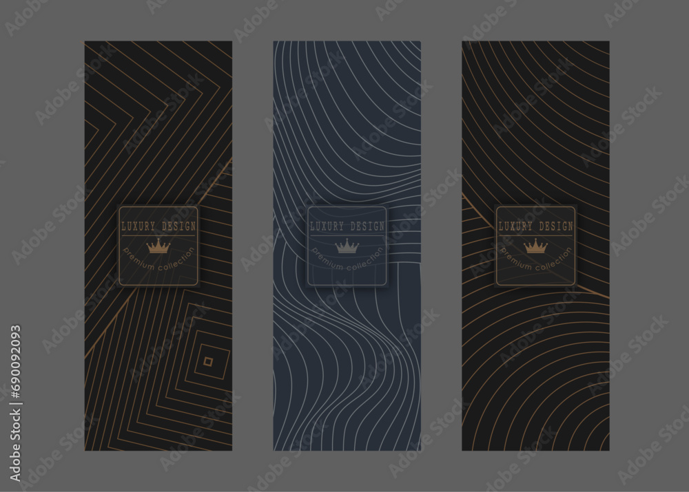 Premium Box Pattern Premium pattern on a dark background. Exclusive luxury template for ...