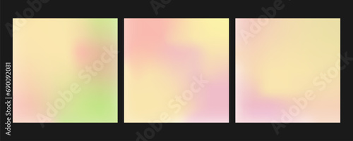 A set of gradients in pastel colors. A set of colorful backgrounds for covers, banners, social networks, websites, applications. Creative design for a creative idea