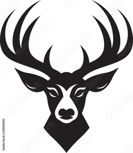 Rustic Elegance Deer Head Logo Vector Design Woodland Icon Deer Head Vector Art