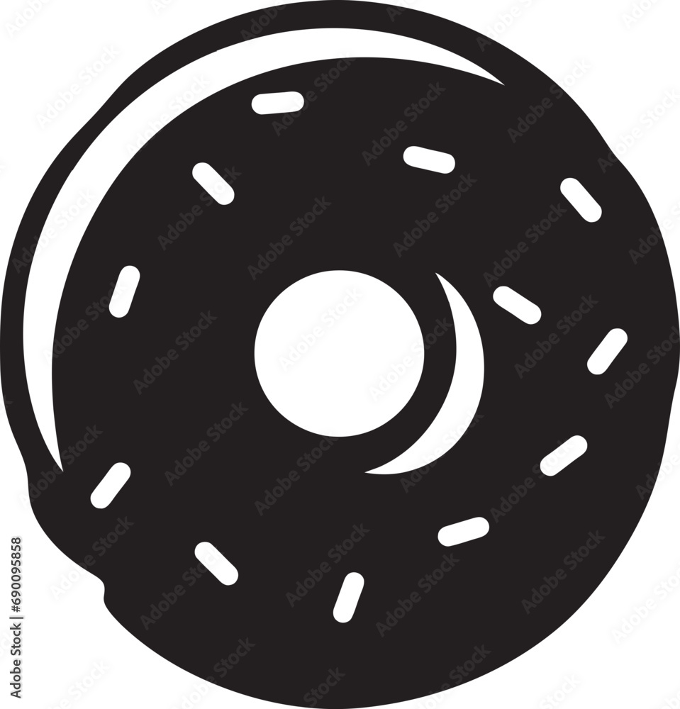 Sprinkle Spectacle: Donut Iconic Emblem Decadent Circles: Donut Logo Vector Sprinkle Spectacle: Donut Iconic Emblem Decadent Circles: Donut Logo Vector