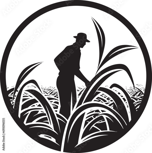 Harvest Horizon Farming Logo Vector Icon Green Acres Emblem Agriculture Logo Design