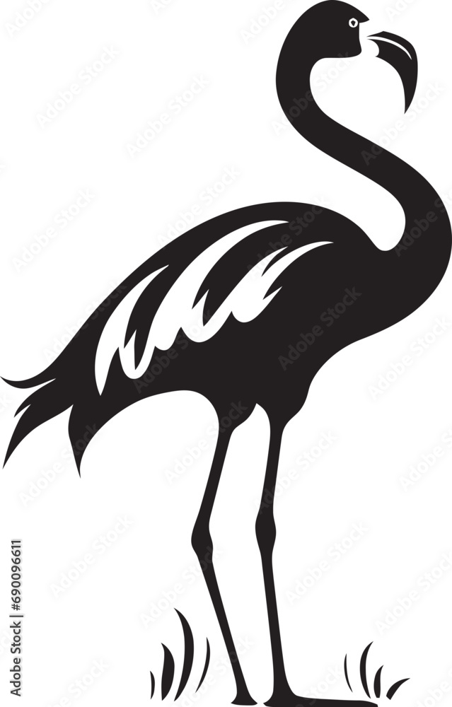 Pink Majesty Flamingo Logo Vector Illustration Tropical Elegance Bird Emblem Vector Design Pink Majesty Flamingo Logo Vector Illustration Tropical Elegance Bird Emblem Vector Design