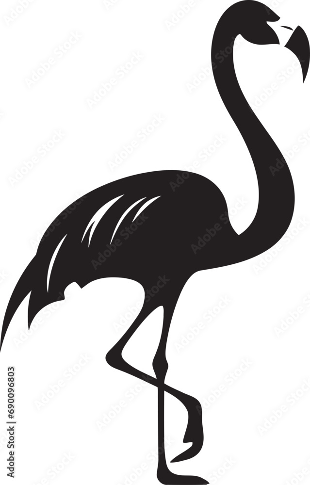 Tropical Majesty Flamingo Emblem Design Icon Coral Elegance Flamingo Logo Vector Graphic Tropical Majesty Flamingo Emblem Design Icon Coral Elegance Flamingo Logo Vector Graphic
