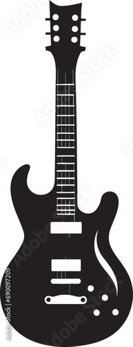 Melody Maker Guitar Logo Vector Symbol Harmonic Horizon Guitar Icon Vector Graphic