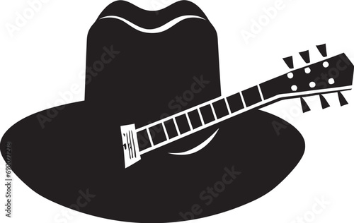 Echoes of Elegance Guitar Vector Design Melody Maker Iconic Guitar Emblem