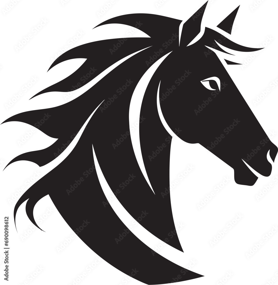Regal Rider Emblematic Horse Logo Steed Symbol Horse Vector Icon Regal Rider Emblematic Horse Logo Steed Symbol Horse Vector Icon