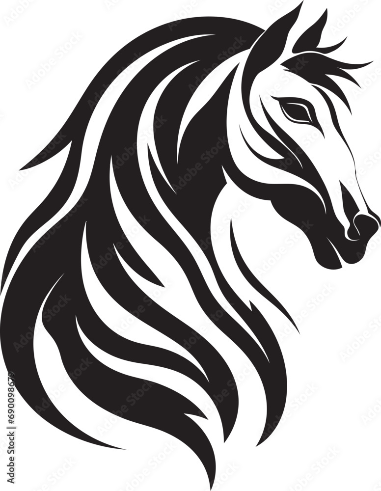Canter Charm Emblematic Horse Design Regal Runners Horse Icon Vector Canter Charm Emblematic Horse Design Regal Runners Horse Icon Vector
