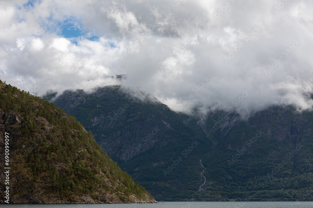 Cloudy Fjords in Norway