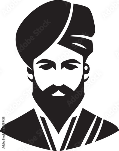 Vivid Vows: Logo of Wedding Man Elegant Ethos: Groom Iconic Vector